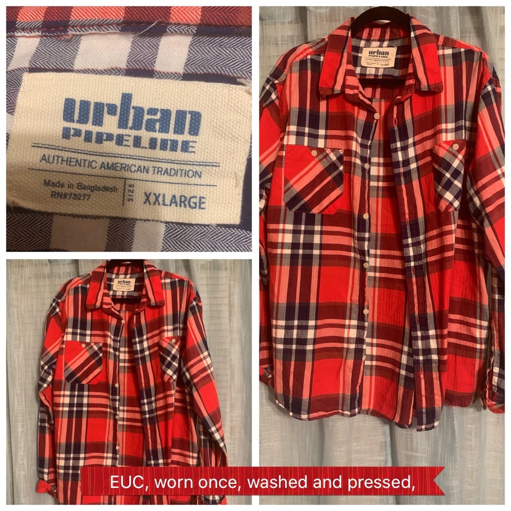 Plaid long sleeve shirt
